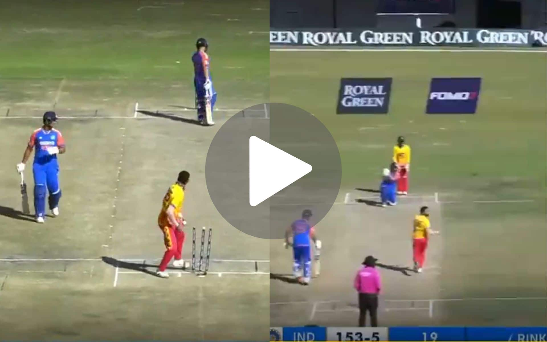 [Watch] Rinku Singh Ends Dube's Explosive Knock With A 'Rare' On-Field Misunderstanding